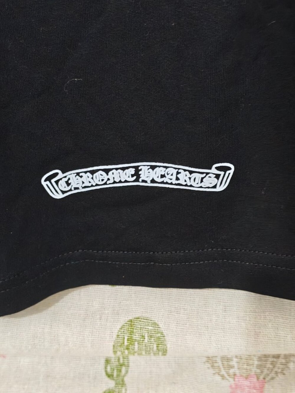 Black Chrome Hearts Multi Color Cross Pocket Tee M - Picture 7 of 10